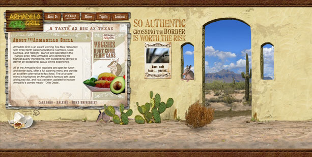 Armadillo Grill Flash Site