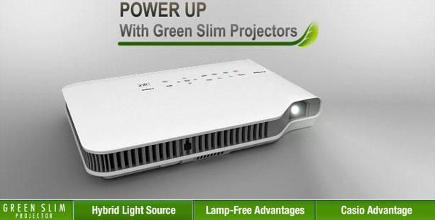 Casio Green Slim Projector