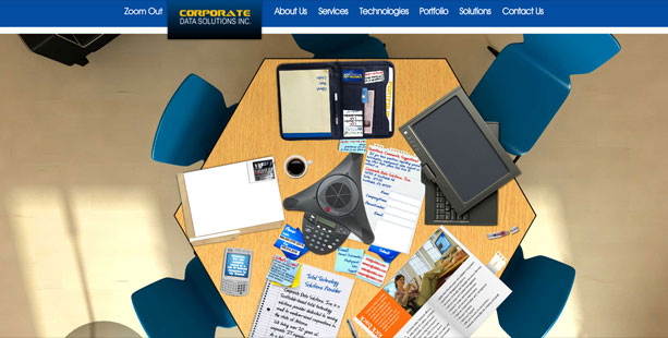Corporate Data Solutions Flash Site