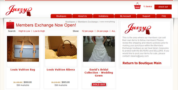 Juxzy Shop Web Site