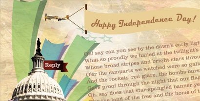 Independence Day Greeting Card